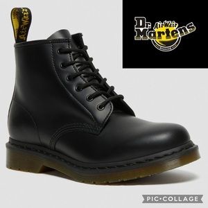 Dr Martens 101 Smooth Leather Ankle Boots {Black} 11